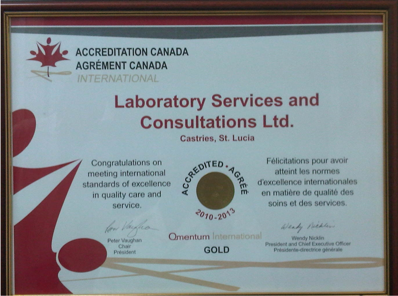 Accreditation Canada Gold Accreditation